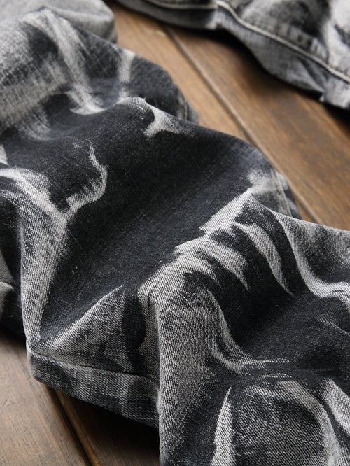 Urban Edge – Men’s Slim Fit Gray Washed Jeans